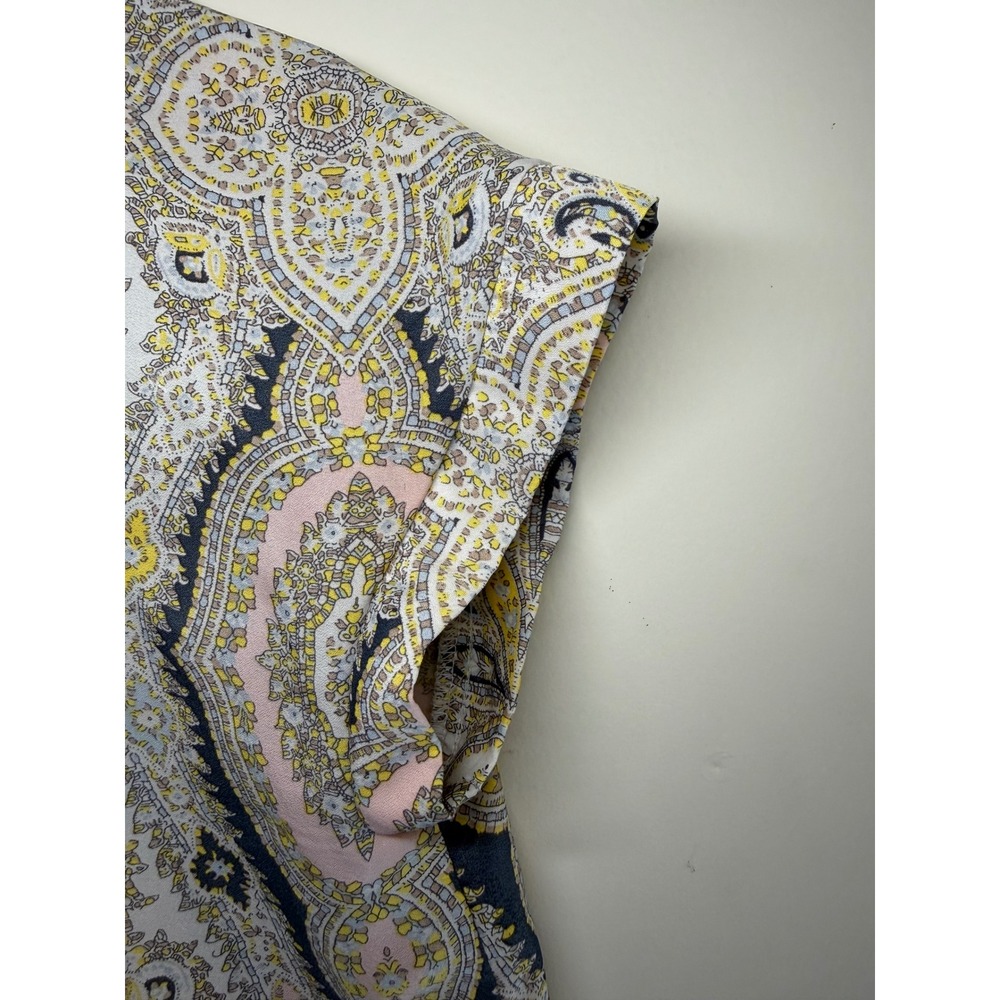 Philosophy Casual shift Dress Boatneck Short Sleeve Paisley Print Dress Size S - Picture 5 of 8